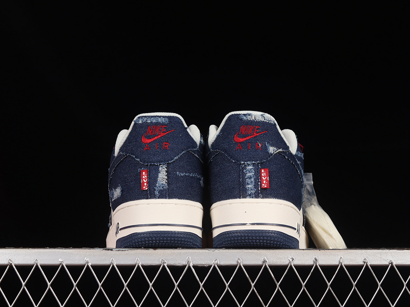 Levi S Nike Air Force 1 '07 Low Navy Blue/Off White 5