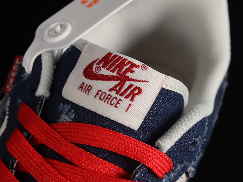 Levi S Nike Air Force 1 '07 Low Navy Blue/Off White 11