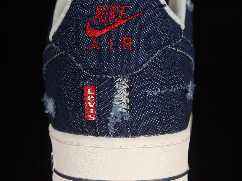 Levi S Nike Air Force 1 '07 Low Navy Blue/Off White 17