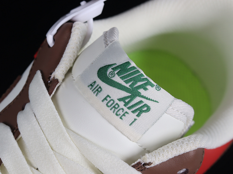 Nike Air Force 1 '07 Low White/Brown/Red/Green 15