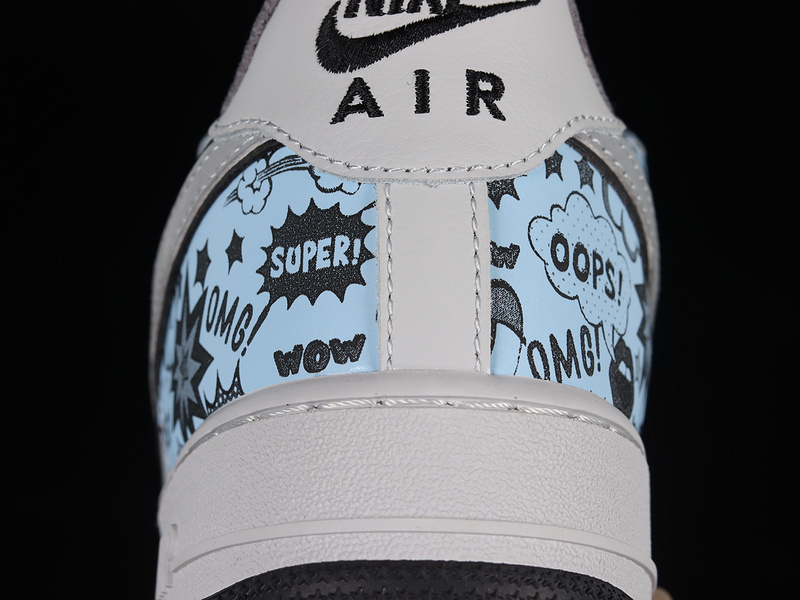 Air Force 1 Low 07 Smurfs Light Grey/Black/Blue 7