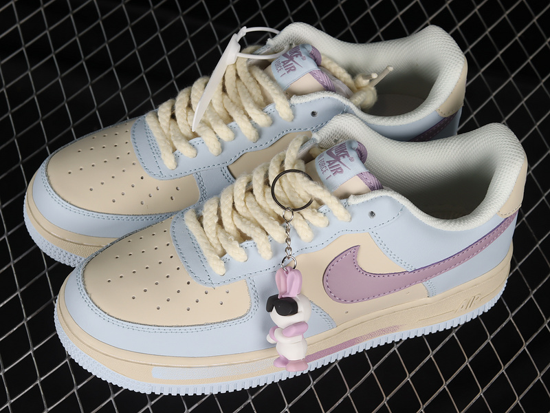 Nike Air Force 1 '07 Low Jade Hare Light Yellow/Blue/Purple 27