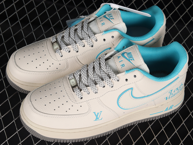 L*V X Air Force 1 Low White/Sky Blue/Beige 11