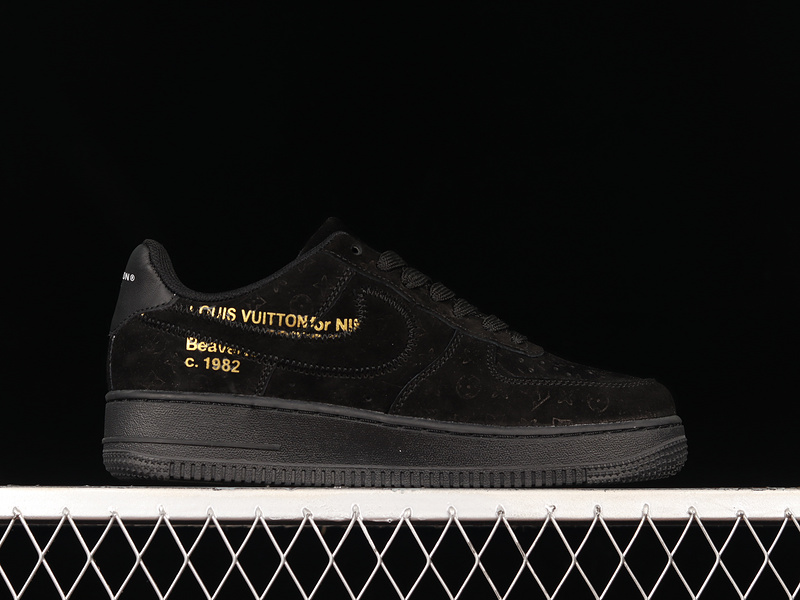 L*V X Air Force 1 Low 07 Black/Black/Black 7