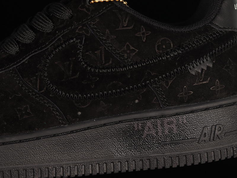 L*V X Air Force 1 Low 07 Black/Black/Black 11