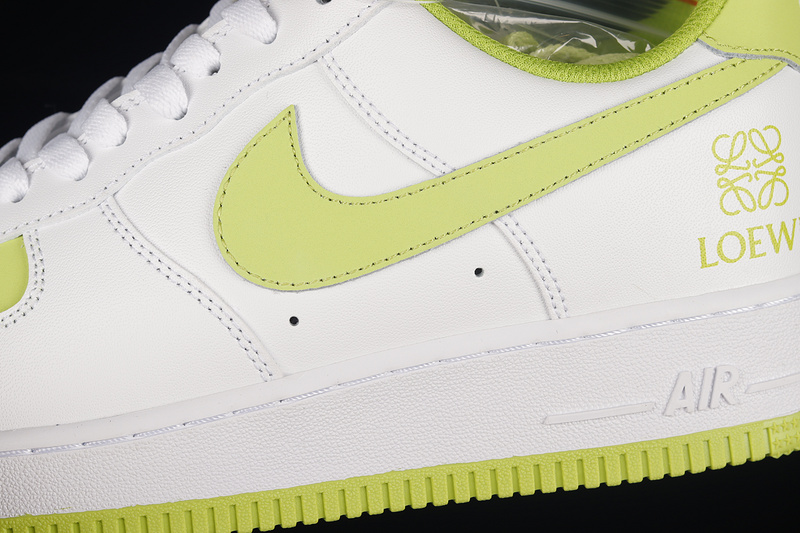 Air Force 1 Low White/White/Lime Green 3