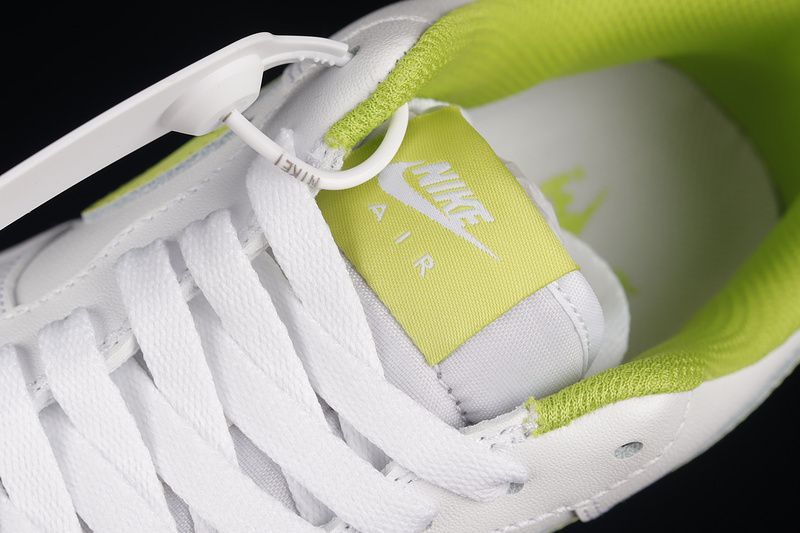 Air Force 1 Low White/White/Lime Green 11