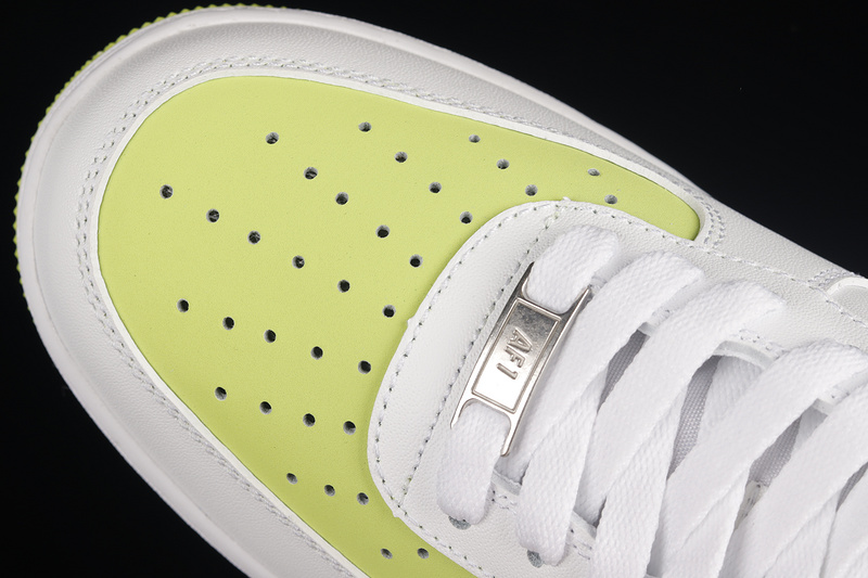 Air Force 1 Low White/White/Lime Green 21