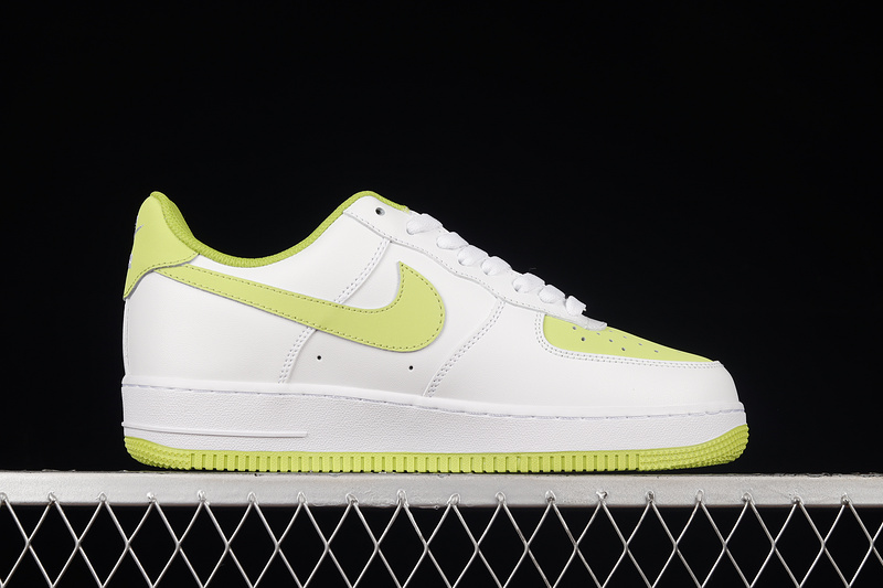 Air Force 1 Low White/White/Lime Green 29