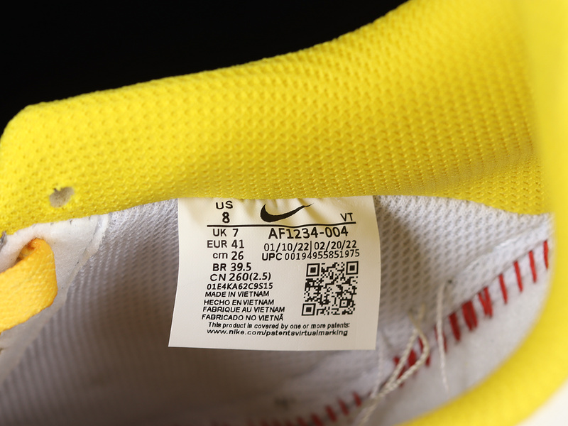 Air Force 1 Low 07 Yellow/White/Black-Light Grey 15