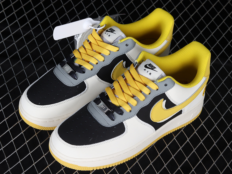 Air Force 1 Low 07 Yellow/White/Black-Light Grey 19