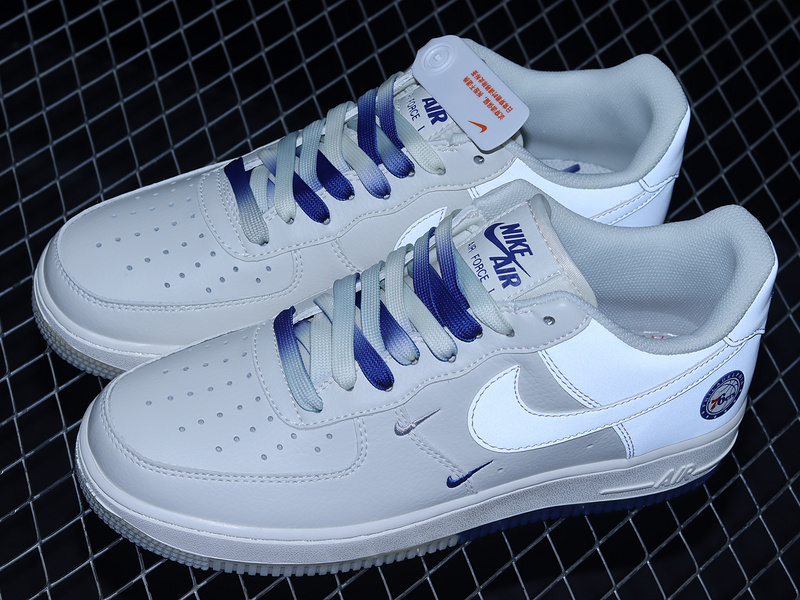 Air Force 1 Low 07 White/White/Dark Blue 7