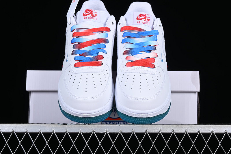 Nike Air Force 1 '07 Low White/Blue/Orange/Green 15