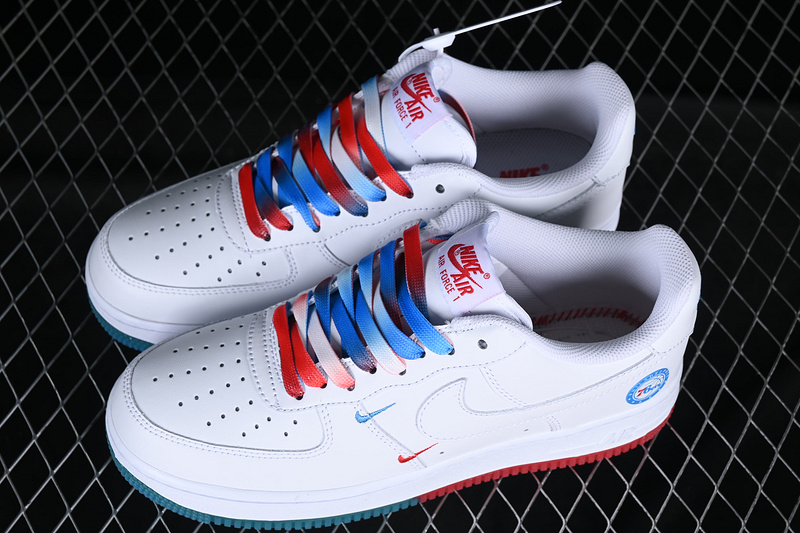 Nike Air Force 1 '07 Low White/Blue/Orange/Green 19