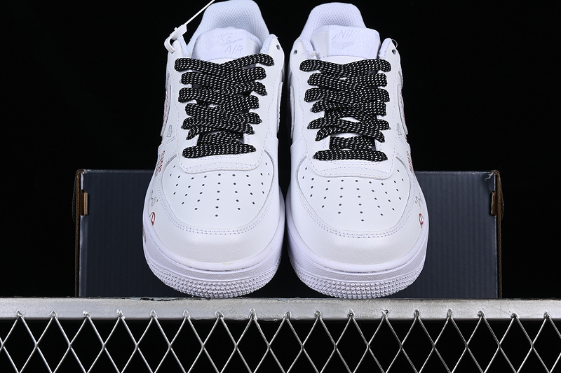 Nike Air Force 1 '07 Low White/Black/Orange 21