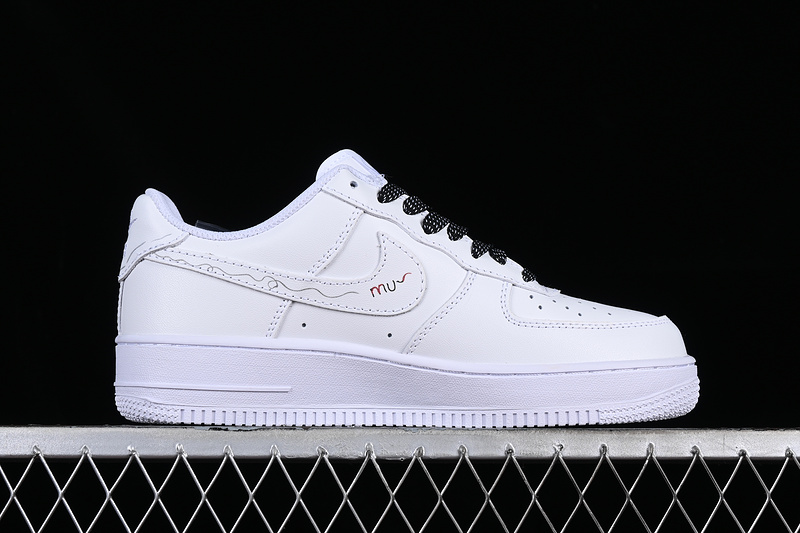 Nike Air Force 1 '07 Low White/Black/Orange 25