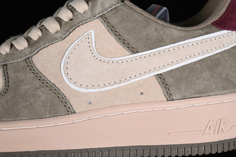 Air Force 1 Low Grey/Brown/Red 9