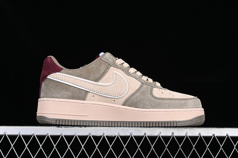 Air Force 1 Low Grey/Brown/Red 11