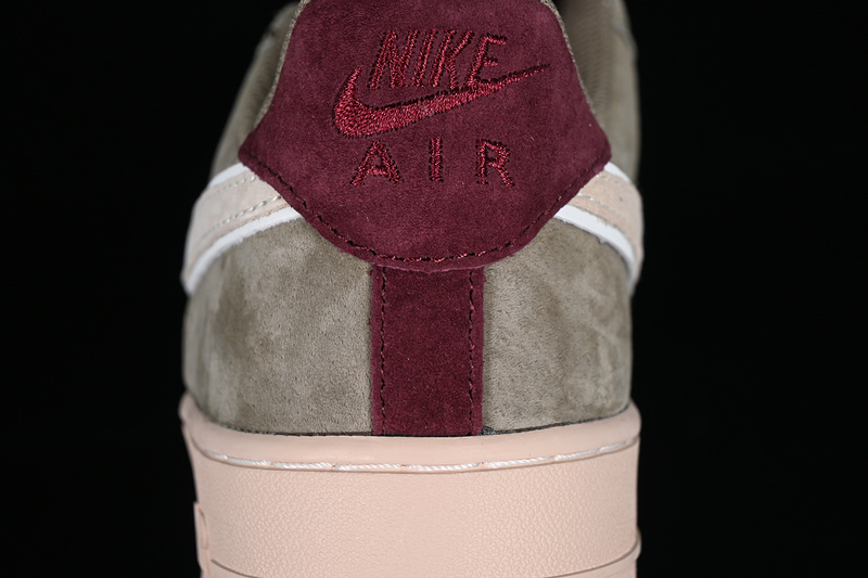 Air Force 1 Low Grey/Brown/Red 19