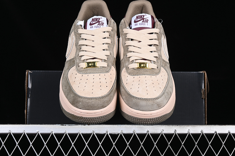 Air Force 1 Low Grey/Brown/Red 29