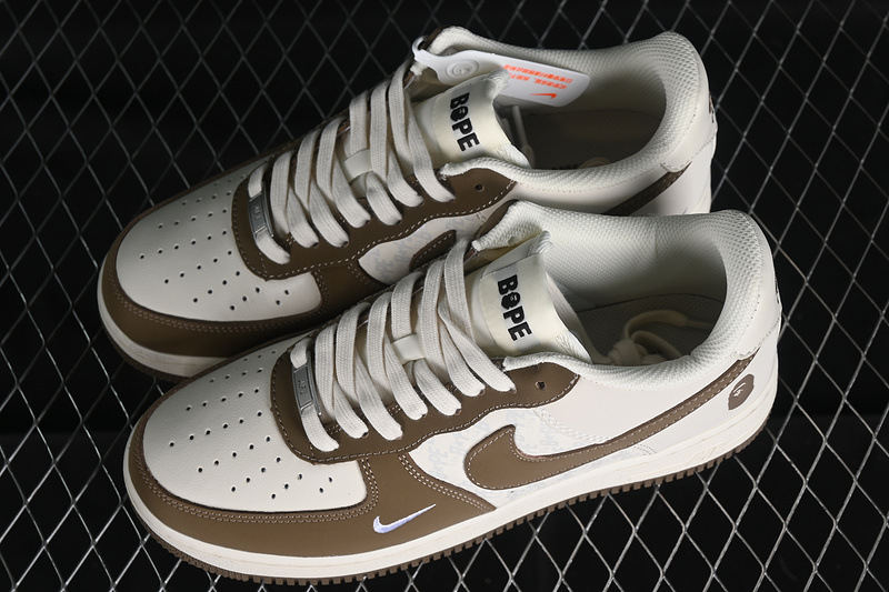 Nike Air Force 1 '07 Low Bape White/Grey/Brown 17