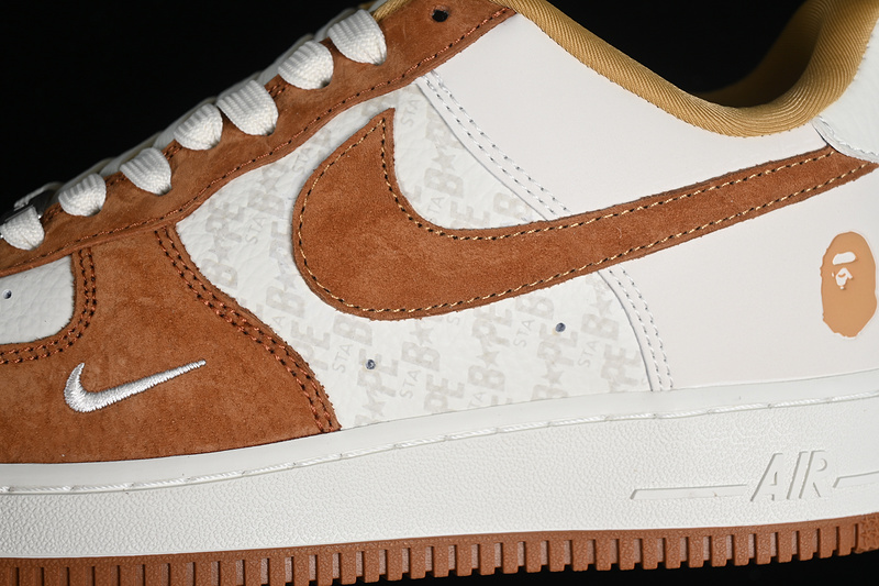 Nike Air Force 1 '07 Low Bape Off White/Brown 15