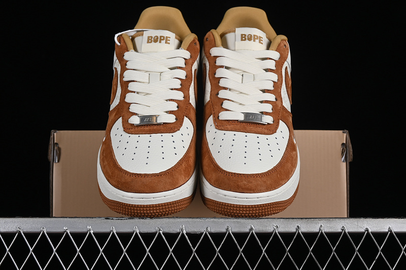 Nike Air Force 1 '07 Low Bape Off White/Brown 19