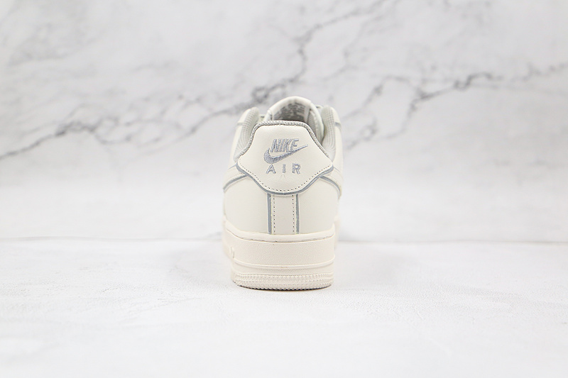 Air Force 1 Low 07 Custom Beige/Silver Reflective 11