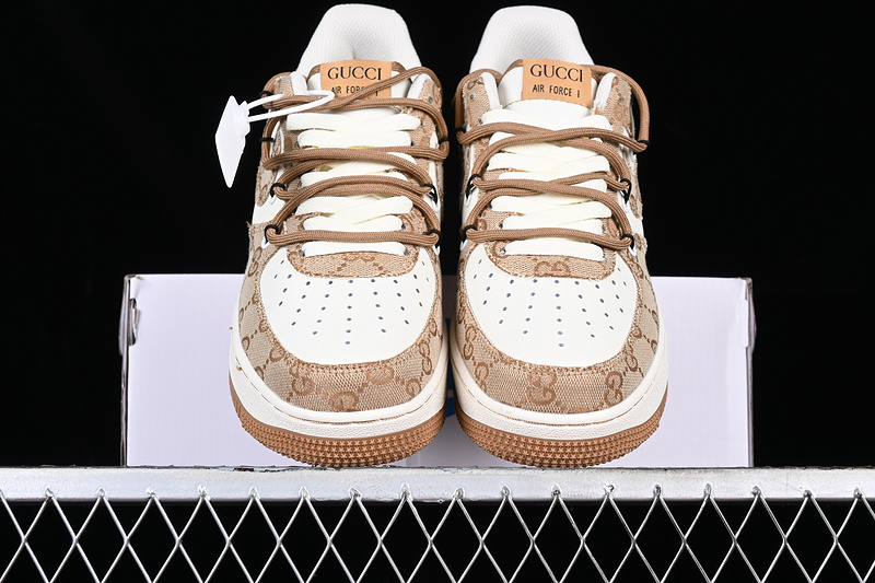 Gucci X Nike Air Force 1 '07 Low White/Brown 19