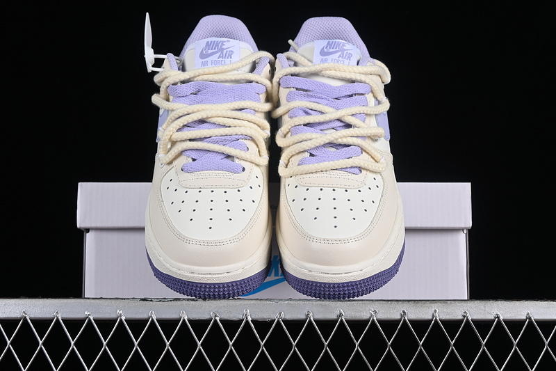 Nike Air Force 1 '07 Low Milk White/Blue/Purple 9