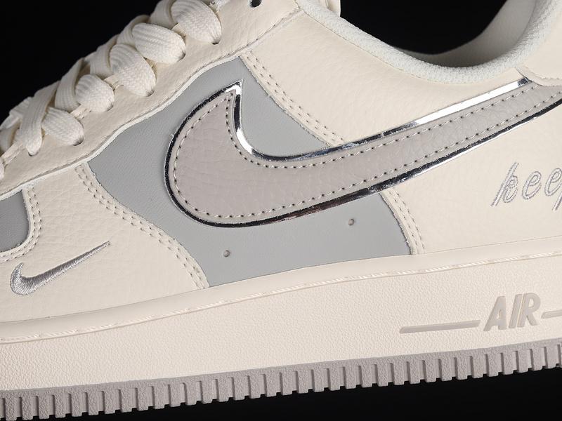 Air Force 1 Low Beige/Grey Silver 3