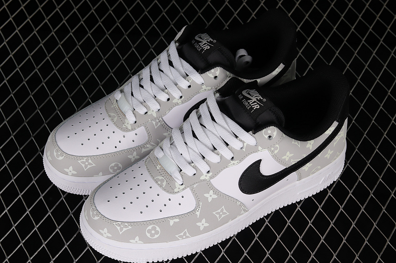 L*V X Nike Air Force 1 '07 Low White/Grey/Black 9