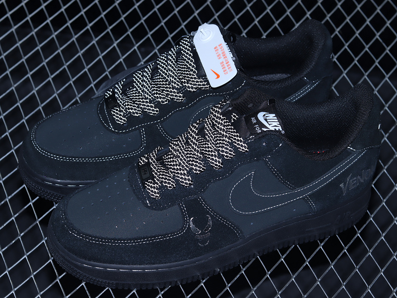 Air Force 1 Low 07 Black/Black/White 27