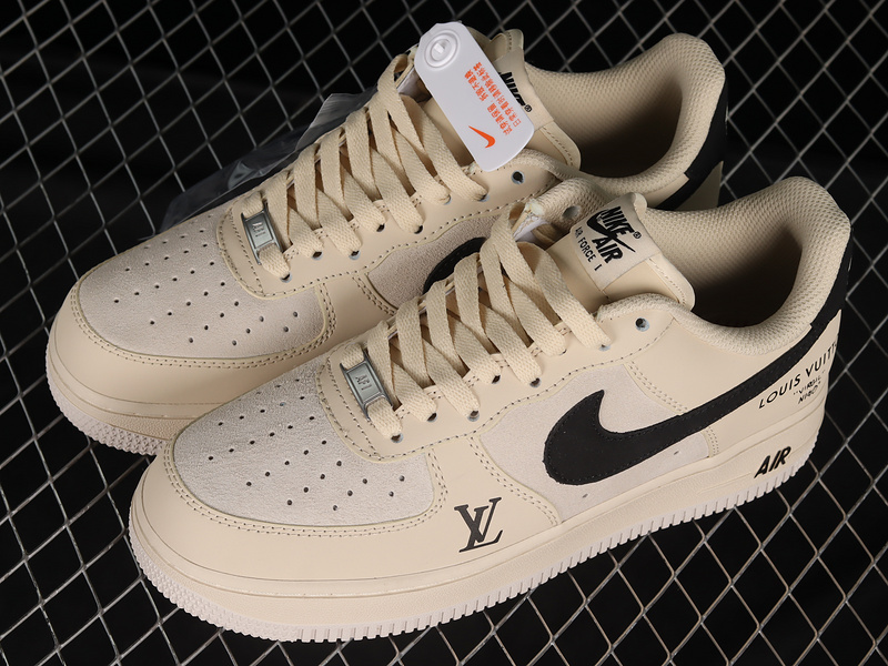 L*V X Air Force 1 Low 07 Beige/Black/Beige 3