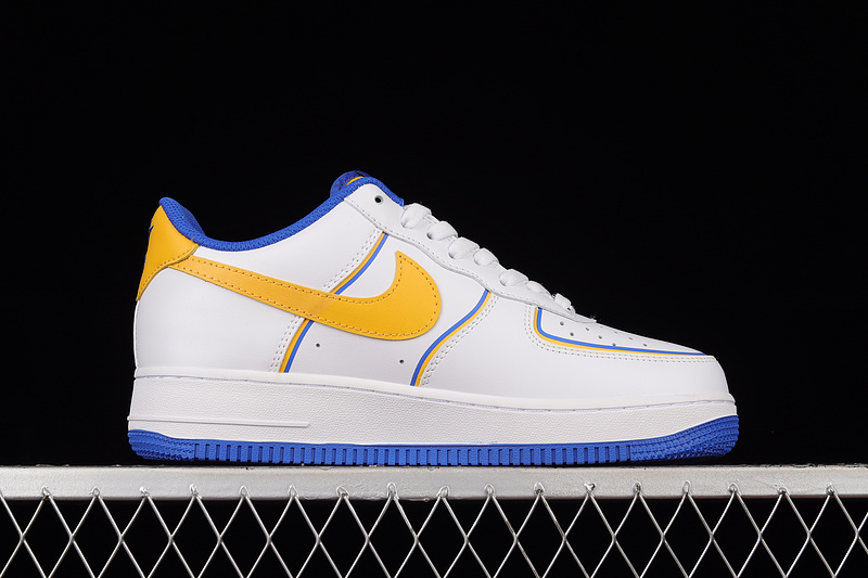 Nike Air Force 1 '07 Low Curry Cloud White/Yellow/Blue 9