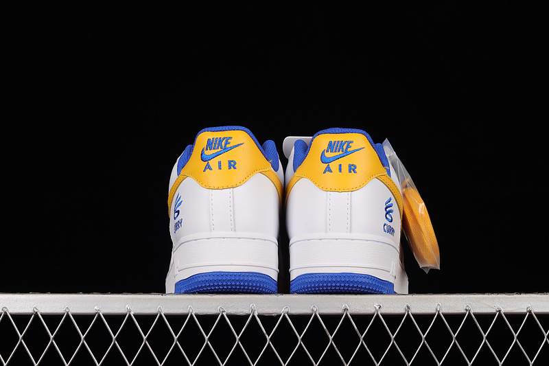 Nike Air Force 1 '07 Low Curry Cloud White/Yellow/Blue 19