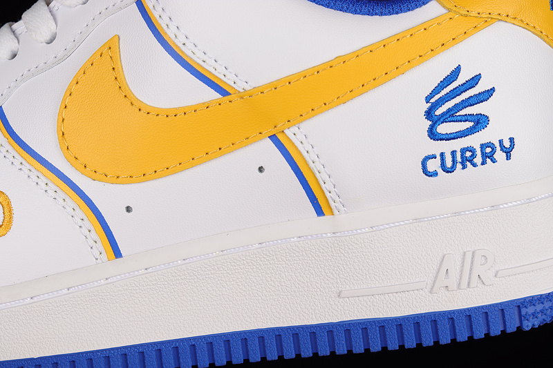 Nike Air Force 1 '07 Low Curry Cloud White/Yellow/Blue 23