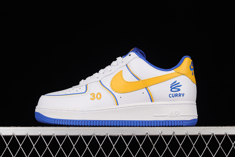 Nike Air Force 1 '07 Low Curry Cloud White/Yellow/Blue 25