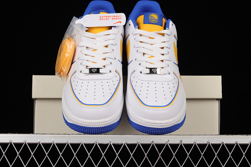 Nike Air Force 1 '07 Low Curry Cloud White/Yellow/Blue 27