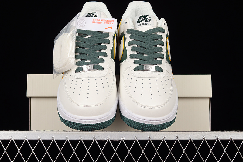 Air Force 1 Low 07 White/Green/Gold 7