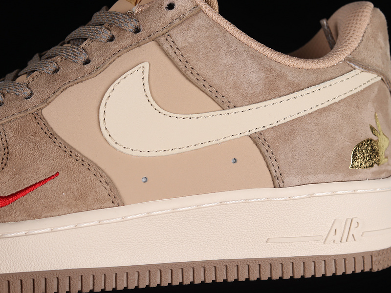 Air Force 1 Low 07 Year Of The Rabbit Brown/Light Khaki/Red 7