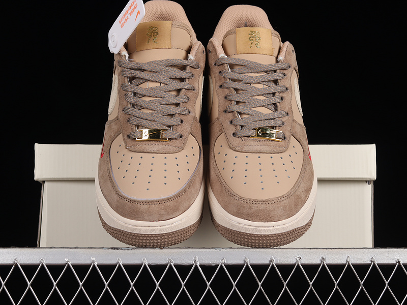 Air Force 1 Low 07 Year Of The Rabbit Brown/Light Khaki/Red 17