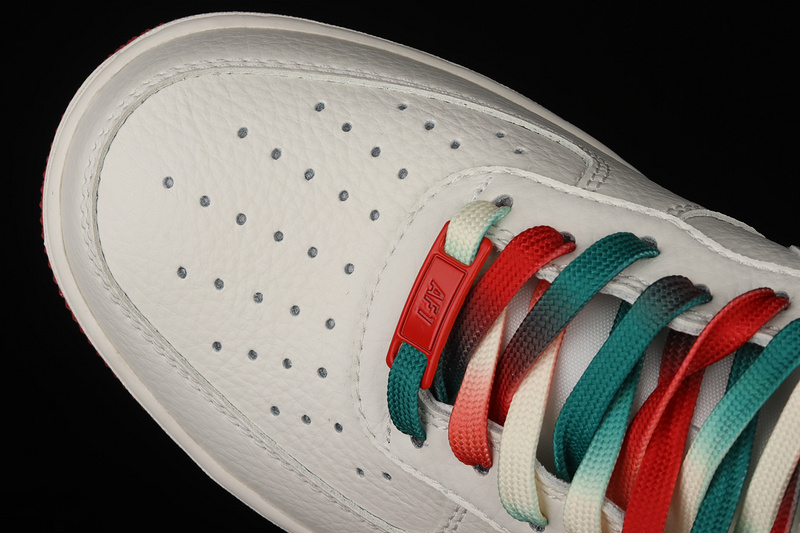 Air Force 1 Low 07 Beige/Red/Green 3