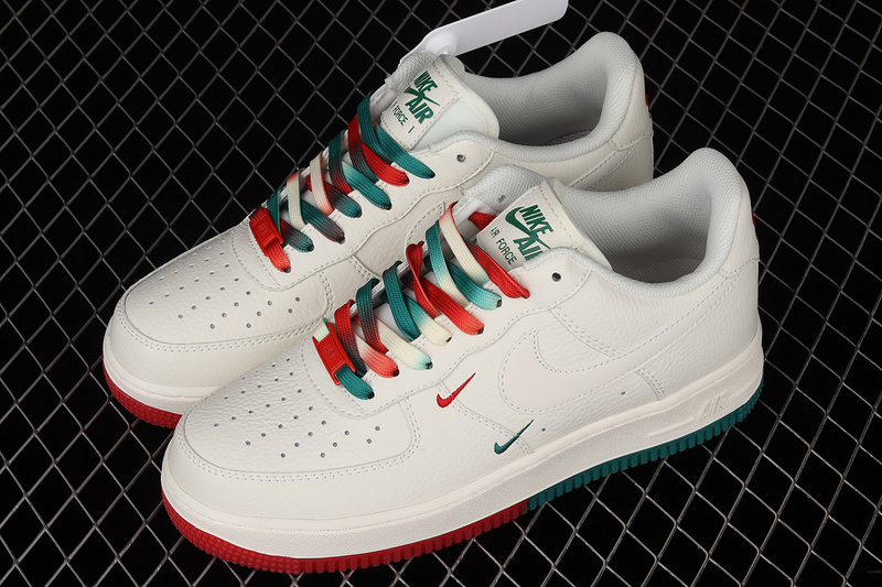 Air Force 1 Low 07 Beige/Red/Green 17