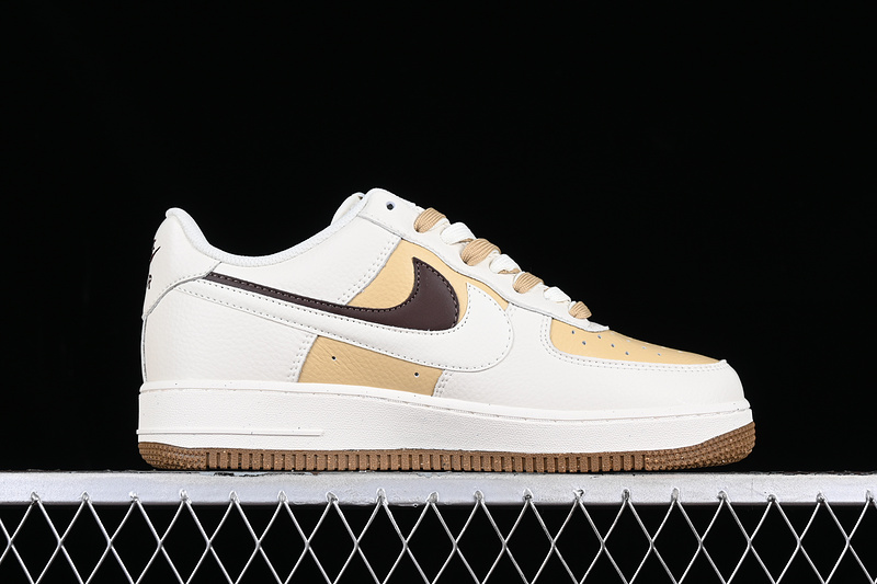 Nike Air Force 1 '07 Low White/Brown/Off White 3