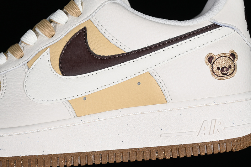 Nike Air Force 1 '07 Low White/Brown/Off White 5