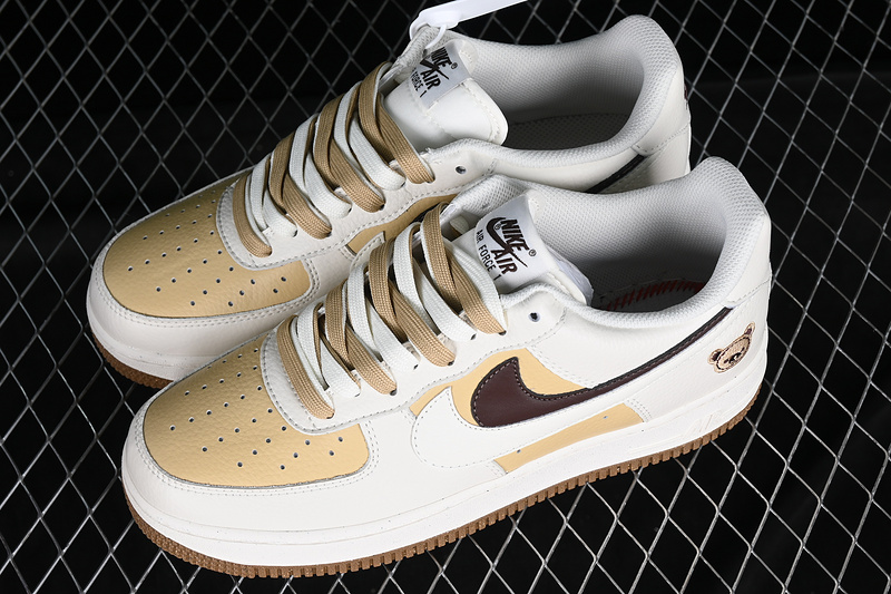 Nike Air Force 1 '07 Low White/Brown/Off White 9