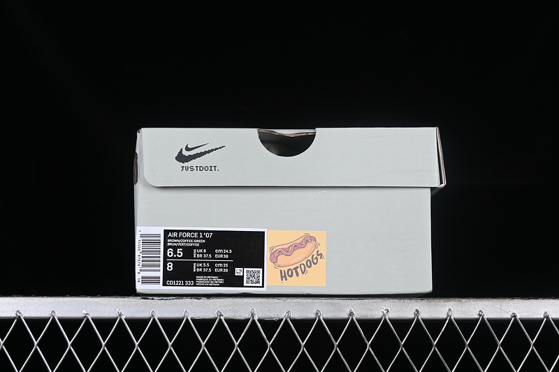 Nike Air Force 1 '07 Low Hot Dog Grey/Brown 3