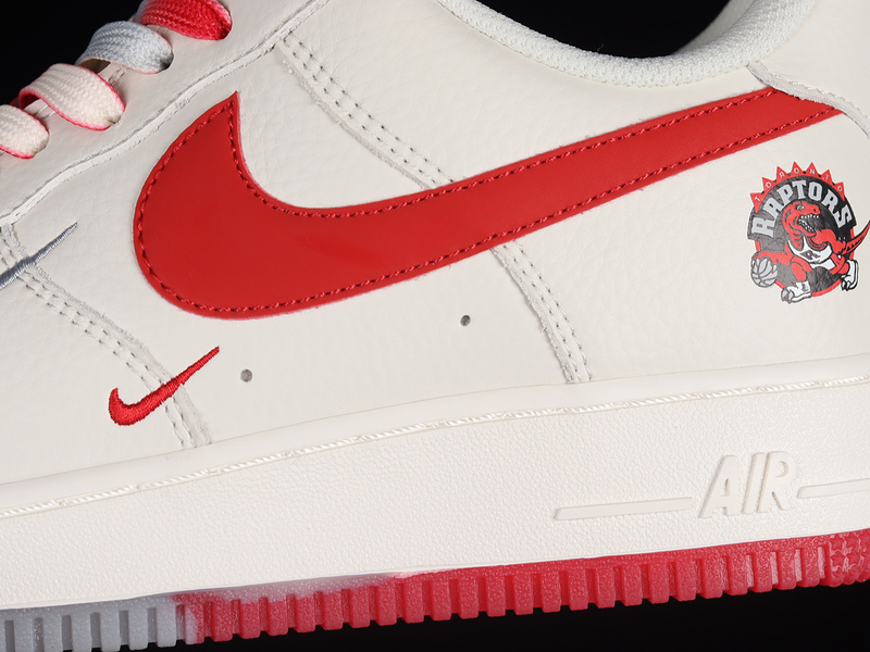 Air Force 1 Low 07 Rice/Metallic Silver/Red 13