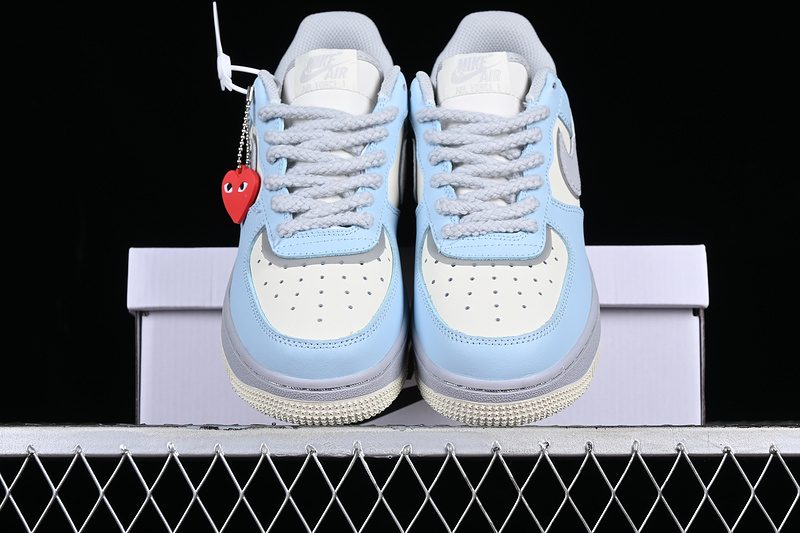 Comme Des Garcons X Air Force 1 Low Blue/White/Grey 21